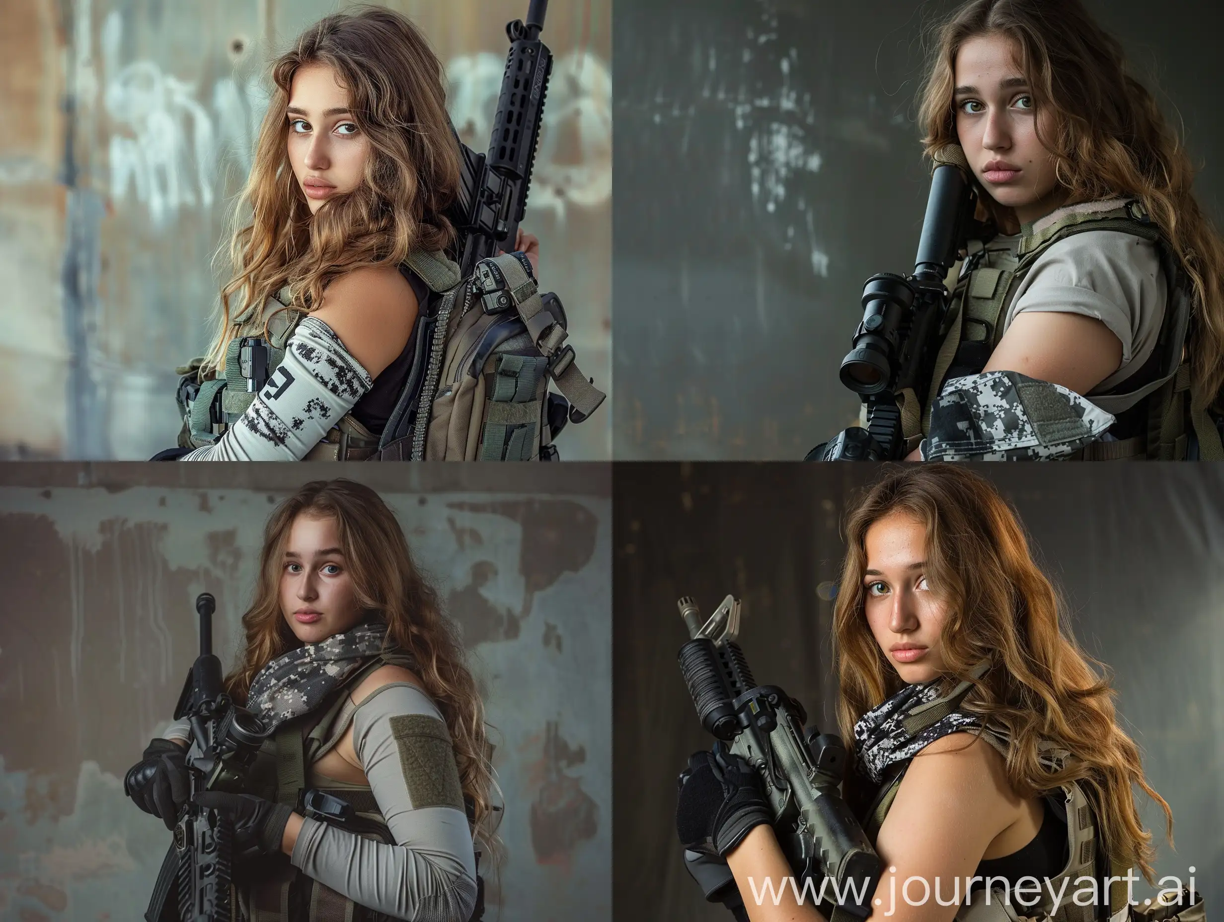 Confident-Female-Israeli-Soldier-in-Uniform-Portrait