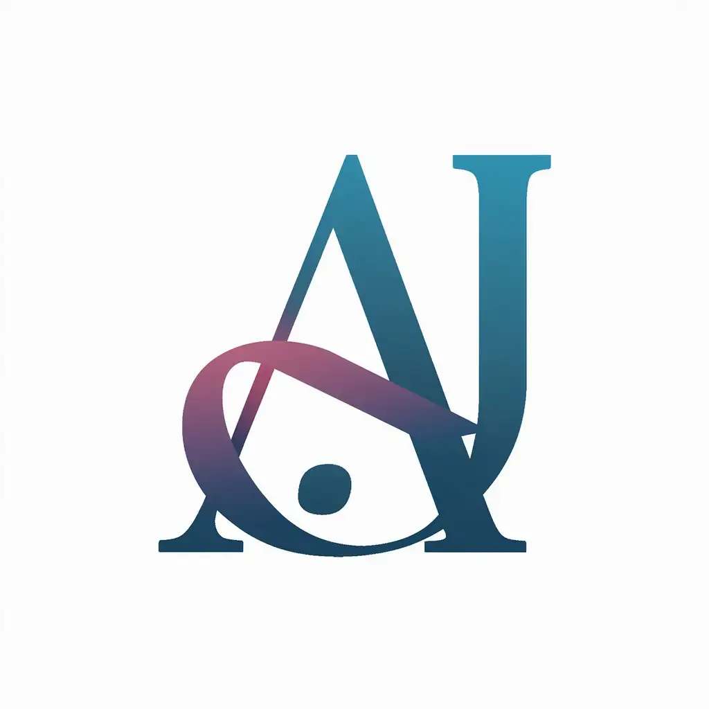 Letters A and J Favicon Design