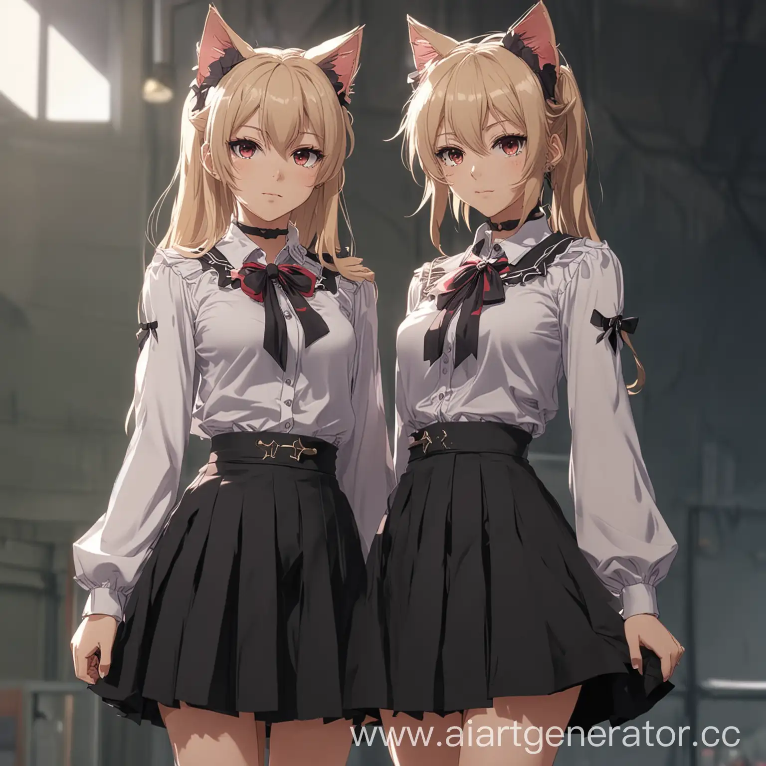 Anime-Characters-Delta-and-Zeta-with-Cat-Ears-and-Stylish-Attire
