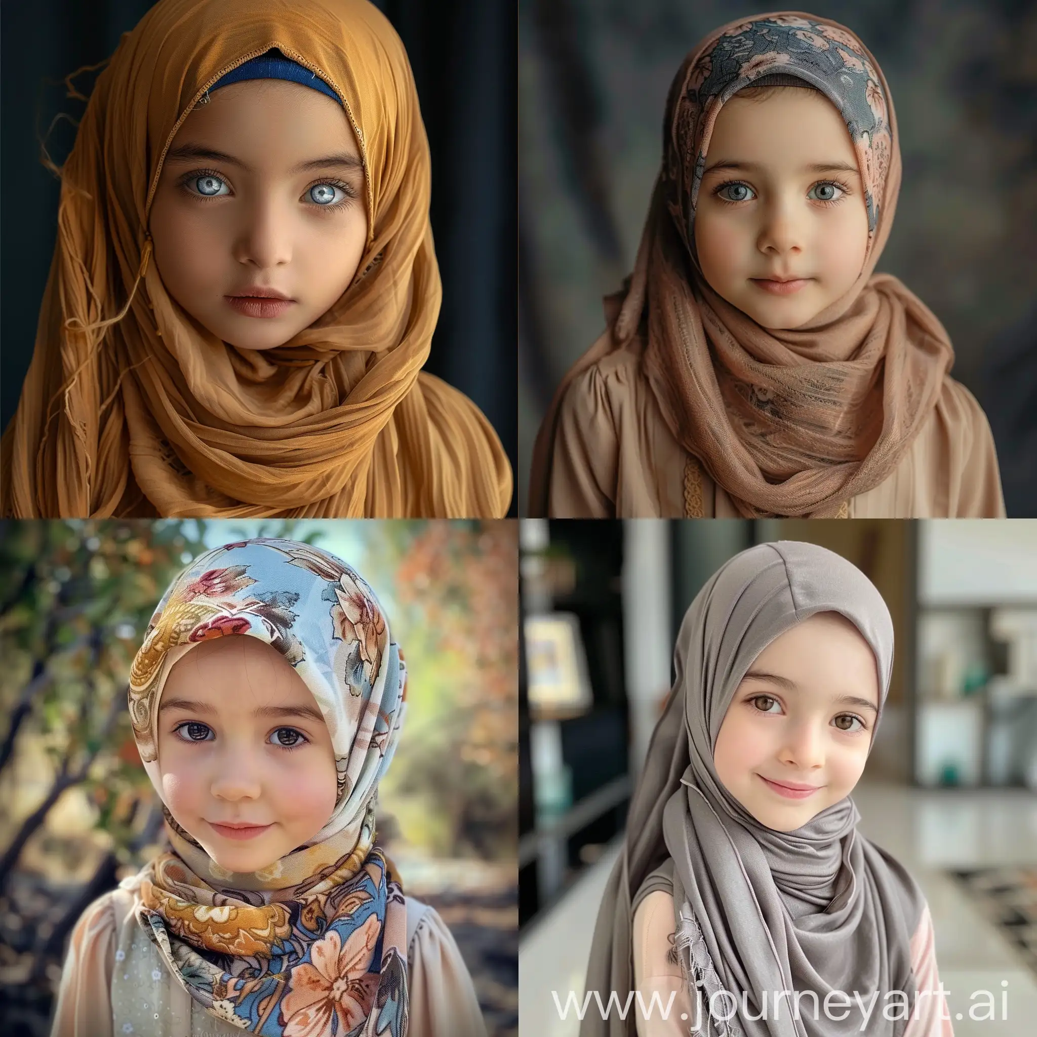 بنت في سن العاشرة جميلة ةتترتدي الحجاب