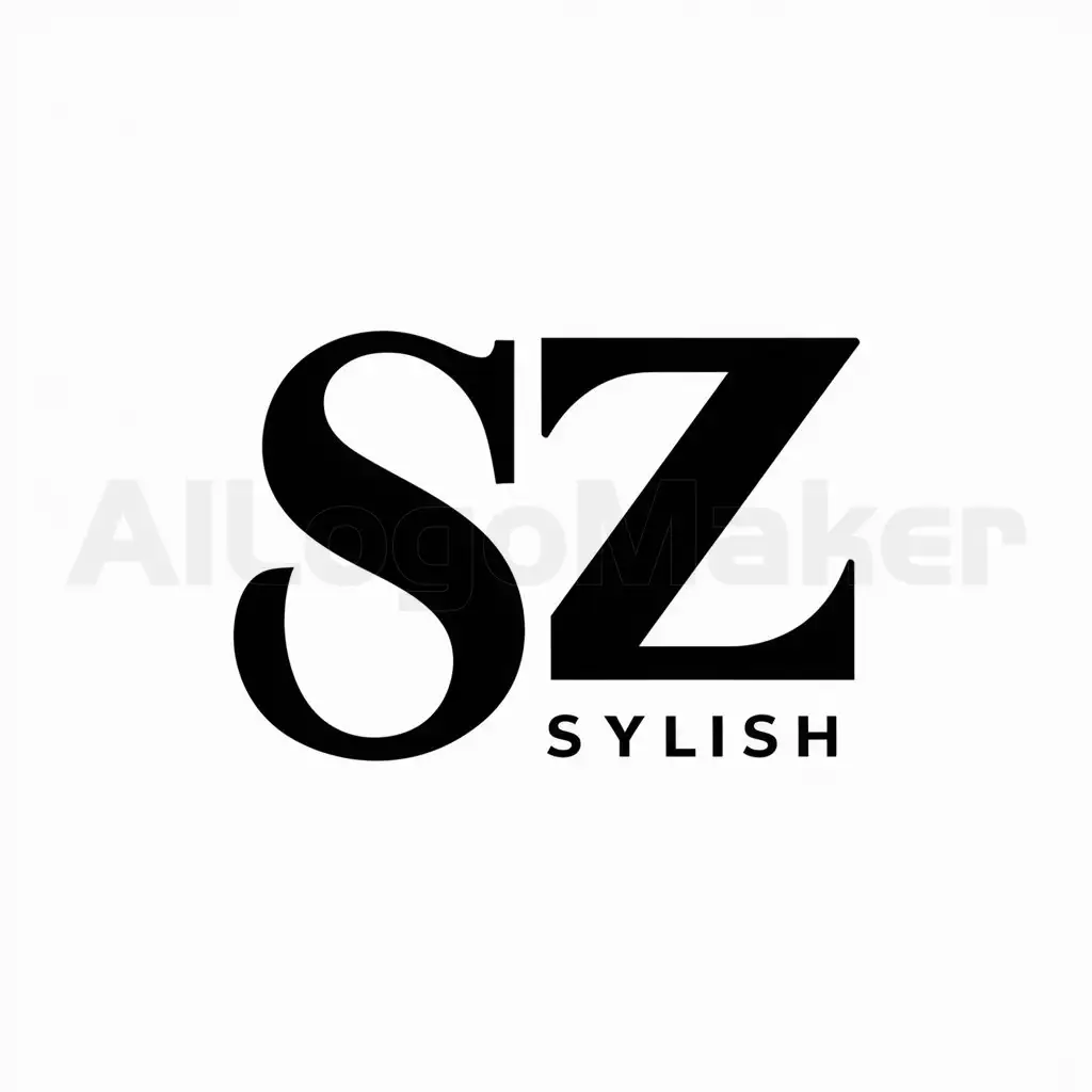 a logo design,with the text "SZ", main symbol:SZ,Moderate,be used in Others industry,clear background