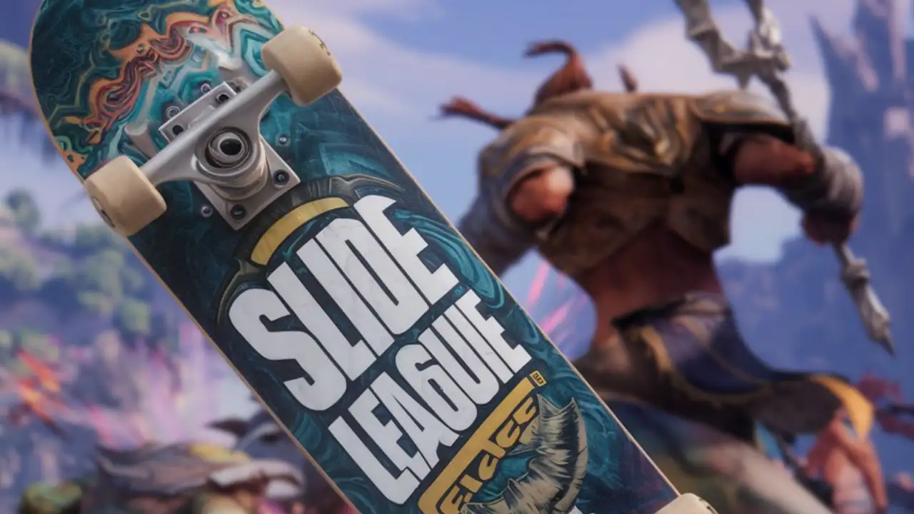 Skateboarders-Competing-in-Warcraft-3-Slide-League