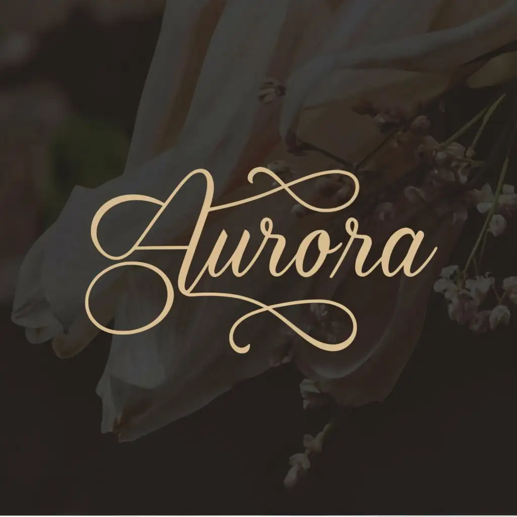 a logo design,with the text "AURORA", main symbol:The name of the AURORA logo, delicate style, light tones,Moderate,be used in Decorations industry,clear background