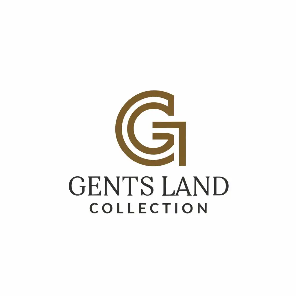 a logo design,with the text "Gents Land Collection", main symbol:GC,Moderate,be used in Retail industry,clear background