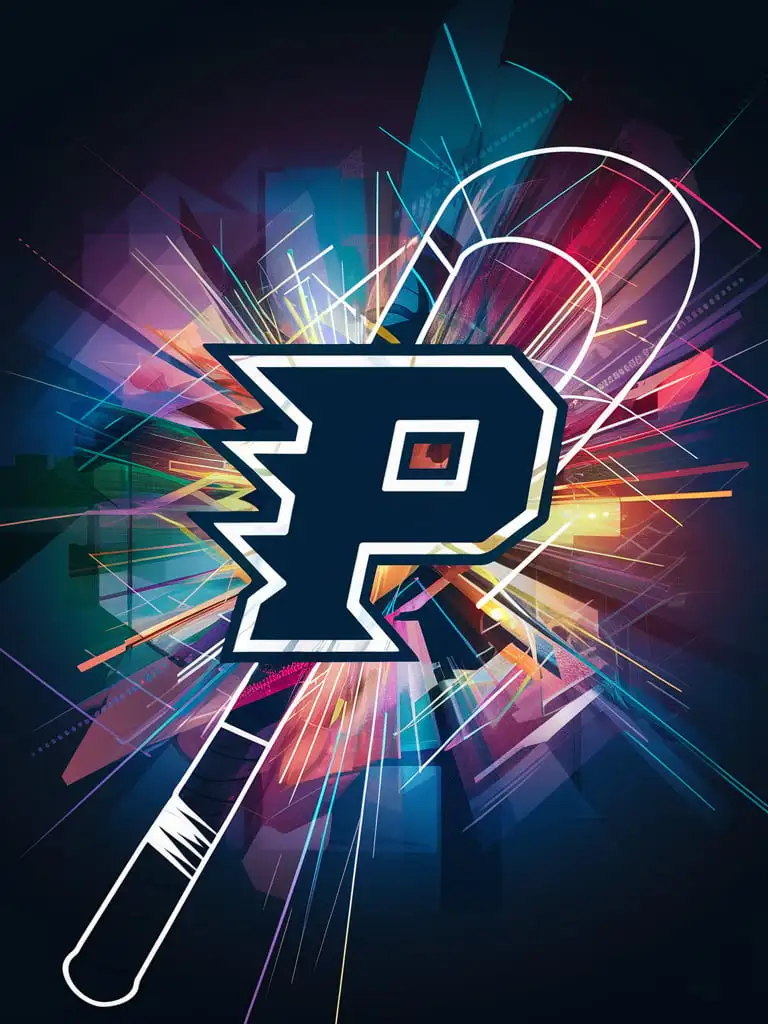 field Hockey stick wallpaper with letter P in it
