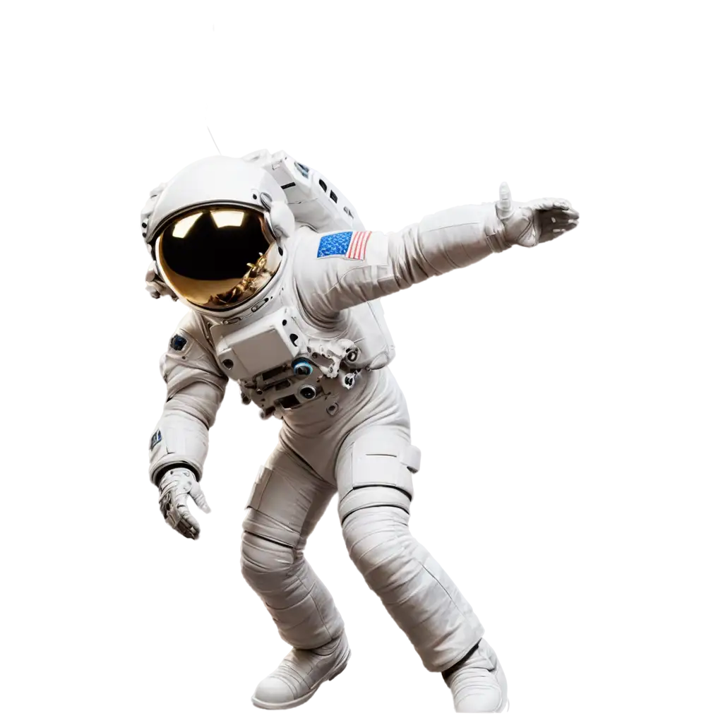 an astronaut. full suit, open arms, 