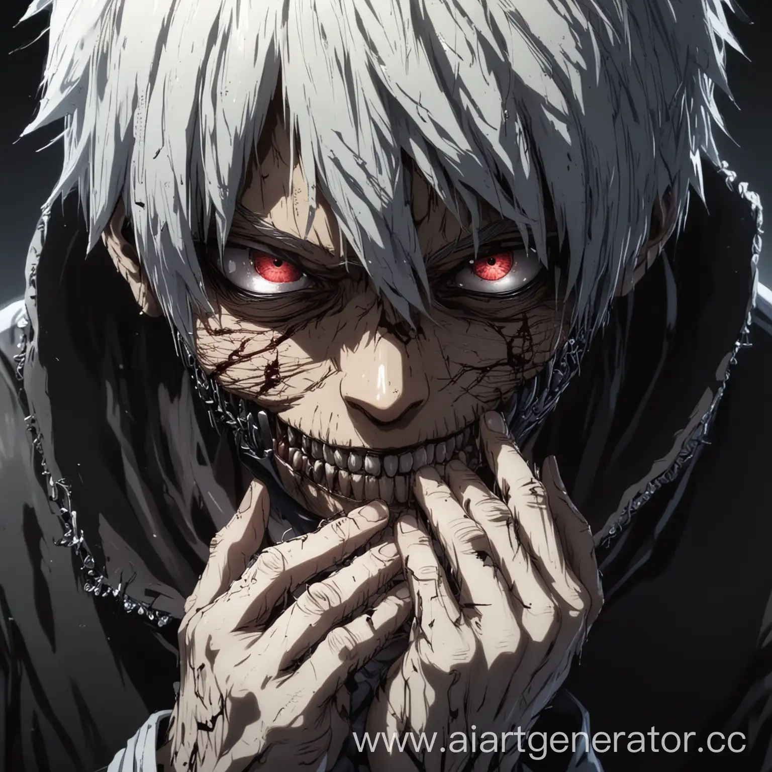 Kaneki-Ken-Cracks-Fingers-Intense-Tokyo-Ghoul-Character-in-Action