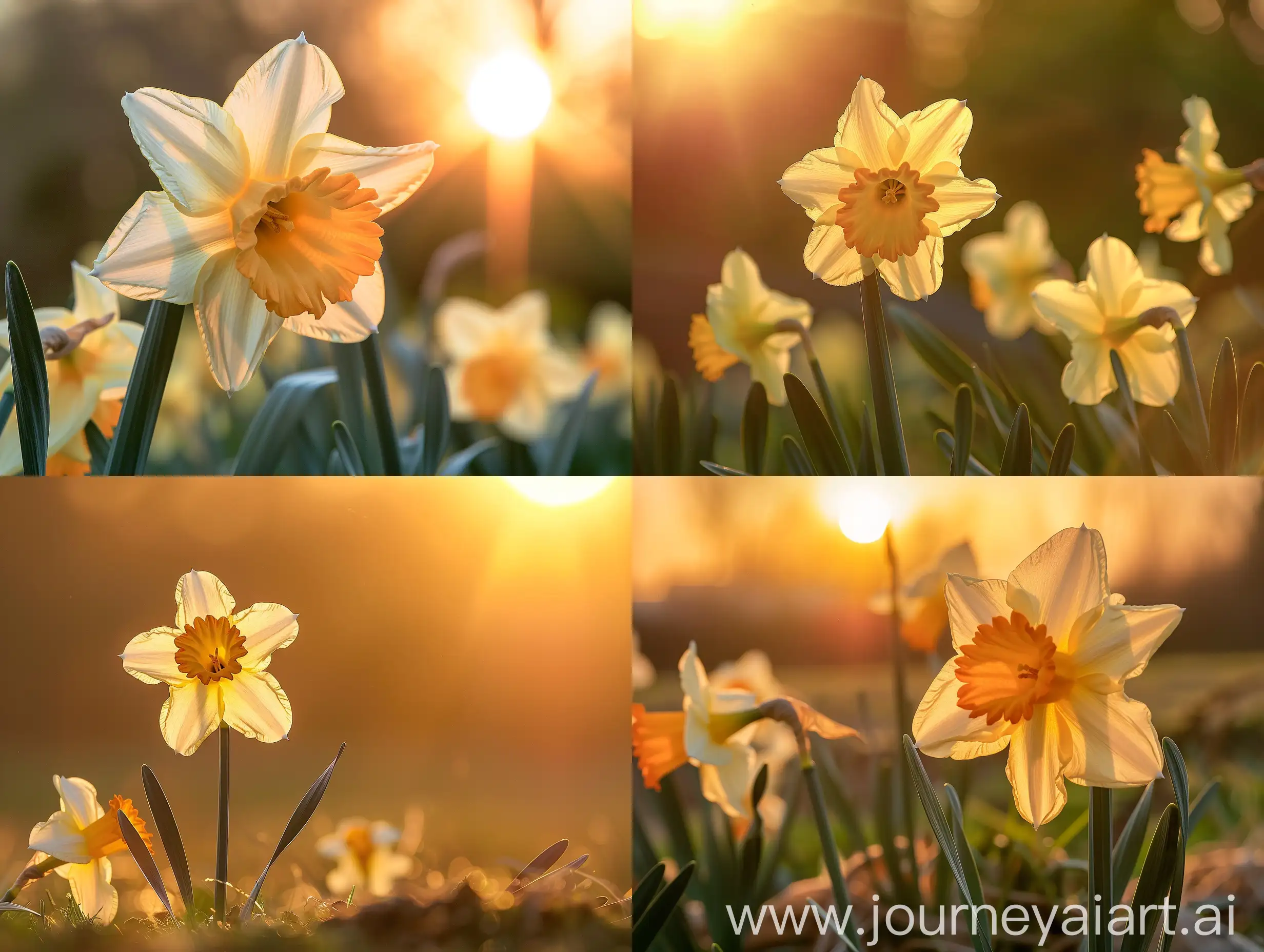 Tranquil-Daffodil-in-Golden-Sunlight