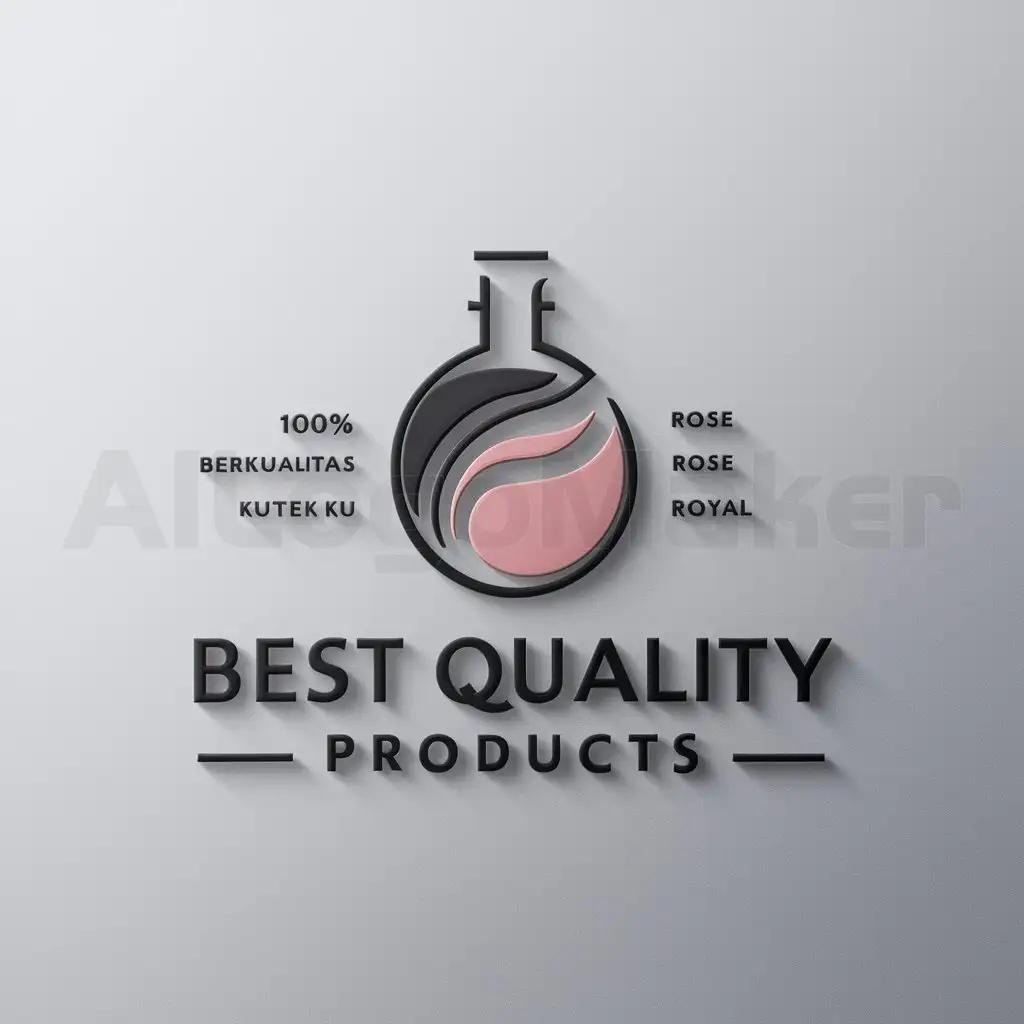 a logo design,with the text "best quality product's", main symbol:nail gel polish 100% berkualitas/kutek kuku/rose/royal/quality products,Moderate,be used in Beauty Spa industry,clear background
