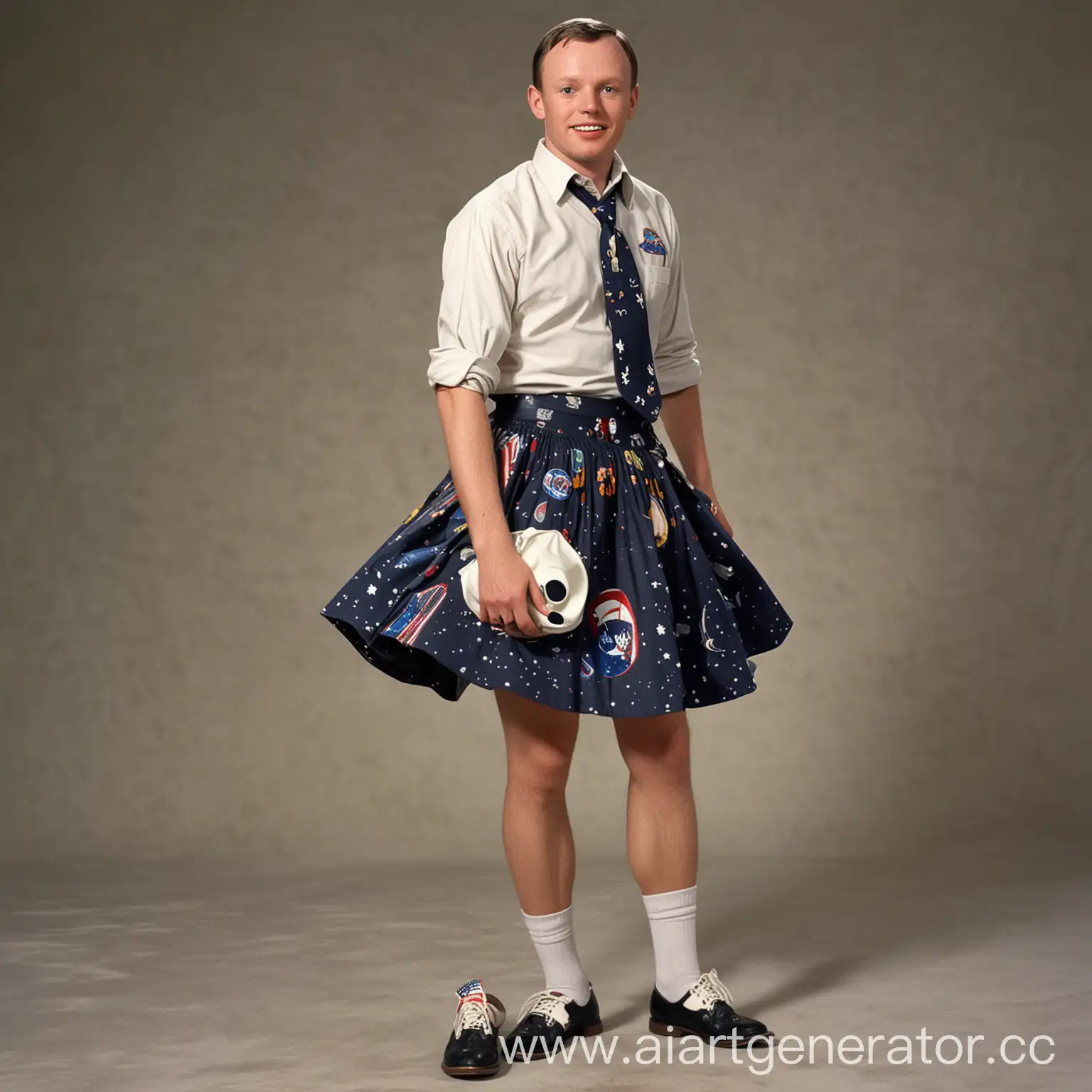 Neil-Armstrong-Wearing-a-Skirt-on-the-Moons-Surface