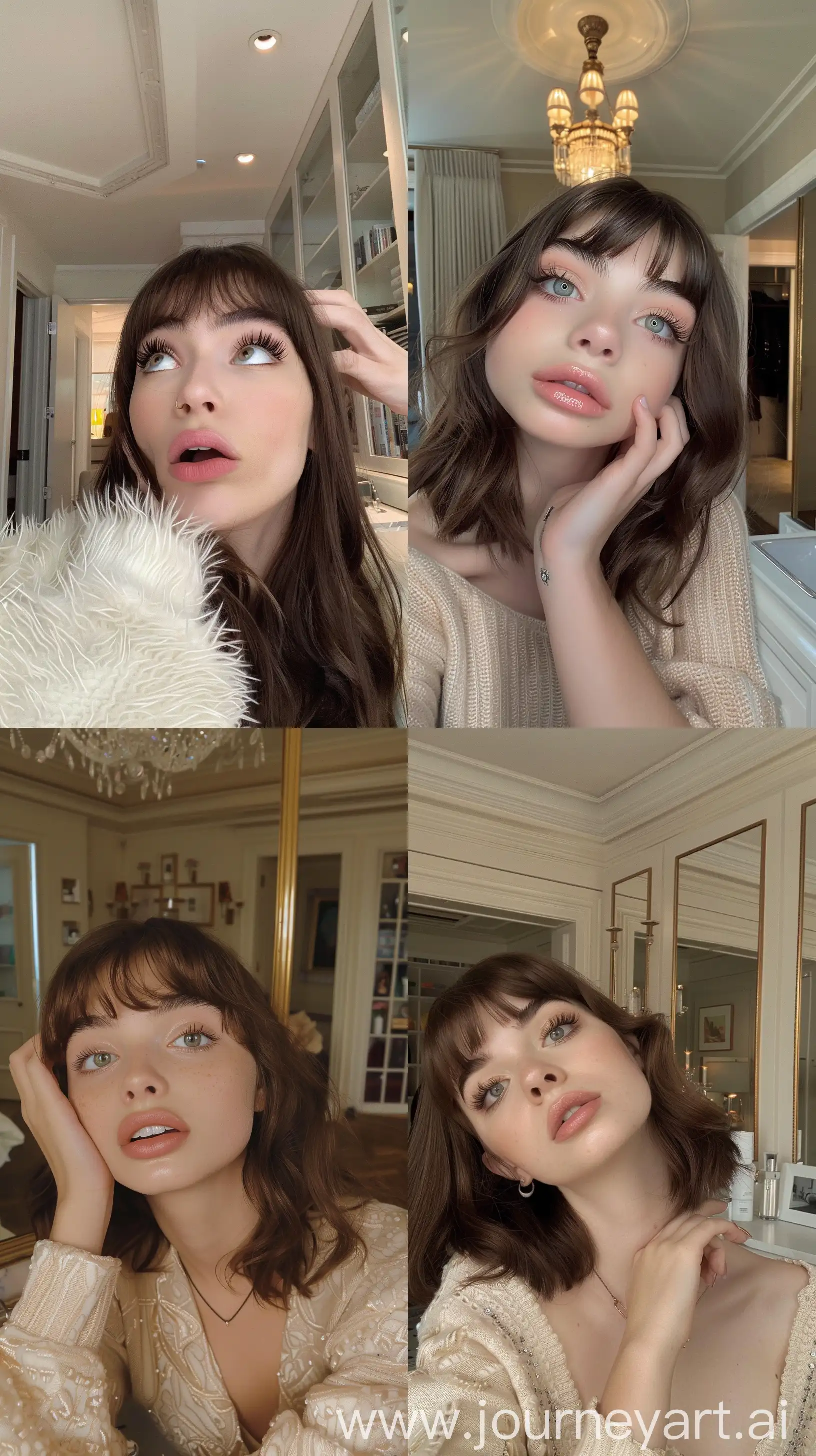 Teenage-Influencer-Haley-Kalils-Little-Sister-Captures-Aesthetic-Selfie-in-New-York-Apartment