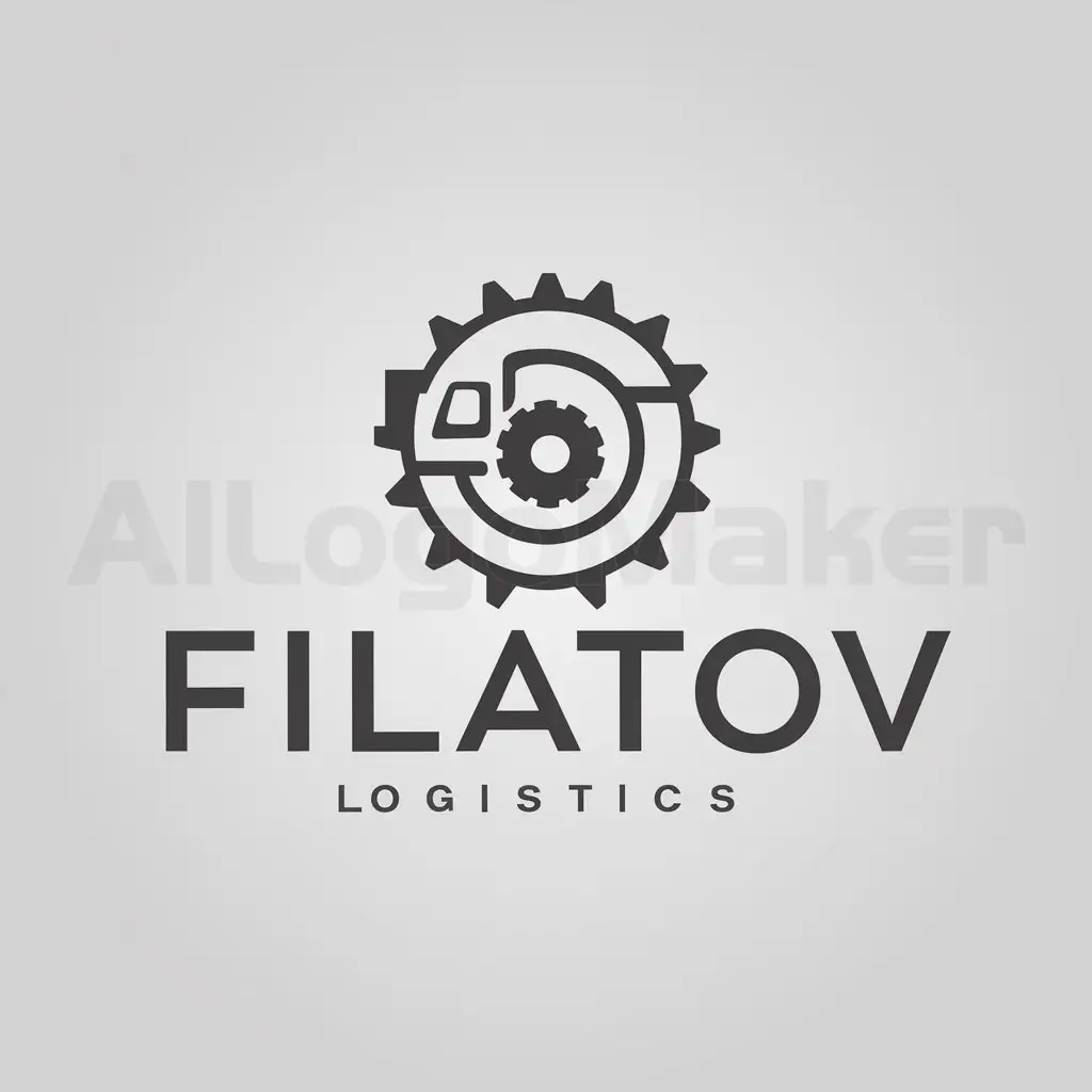 a logo design,with the text "Filatov", main symbol:Logistics,Moderate,be used in Logistics industry,clear background