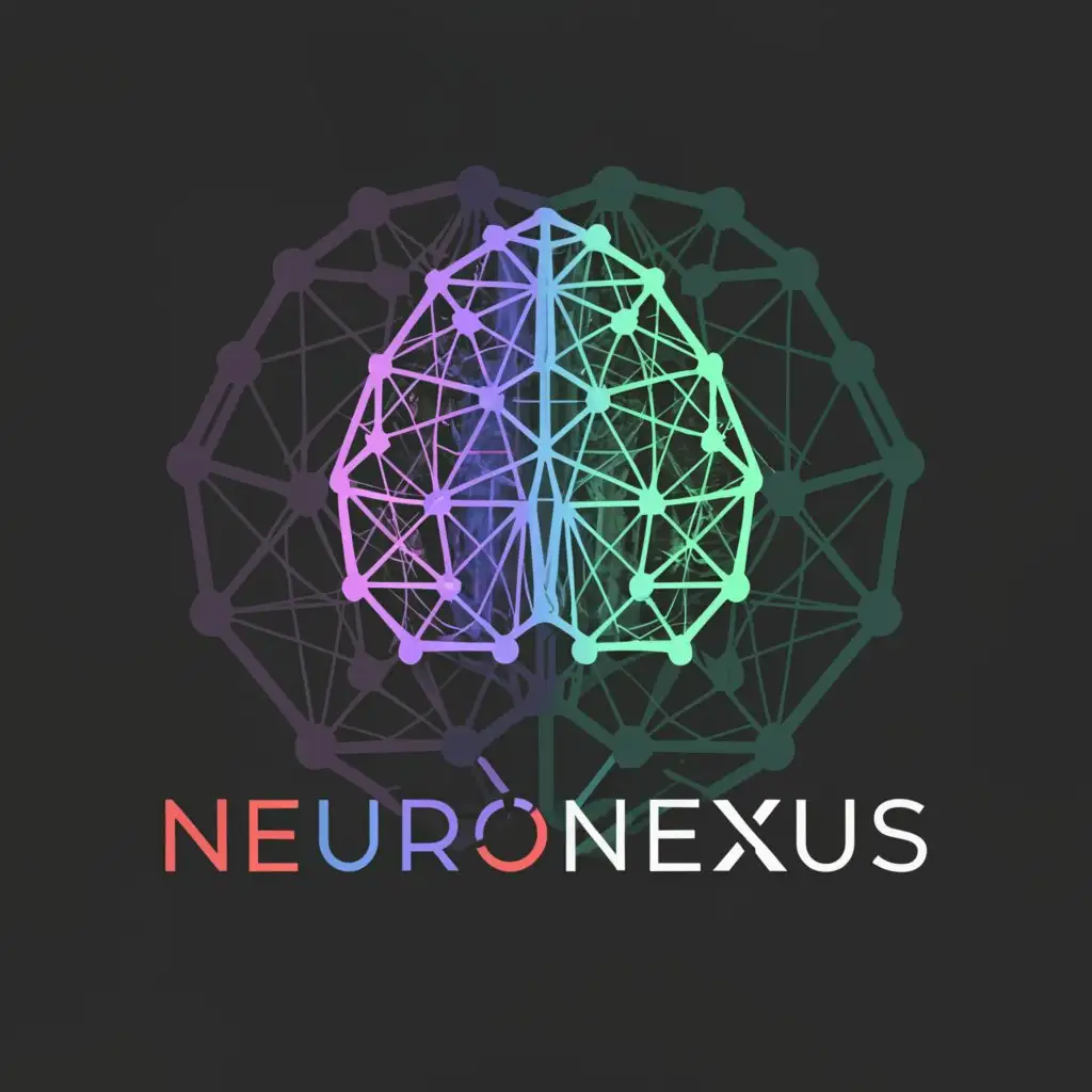 a logo design,with the text ""NeuroNexus: Bridging Realms"", main symbol:Avoid overly complex or cluttered designs that could be difficult to interpret or reproduce at smaller sizes. Avoid using clichéd symbols like gears or generic computer icons that don't capture the uniqueness of AI and ML. Avoid symbols that may unintentionally convey a sense of dystopia or fear associated with AI, such as menacing robots or dystopian cityscapes. Avoid symbols that are too literal, such as a simple brain or a basic computer chip, as they may lack creativity and fail to capture the complexity of AI and ML.,Moderate,be used in Legal industry,clear background