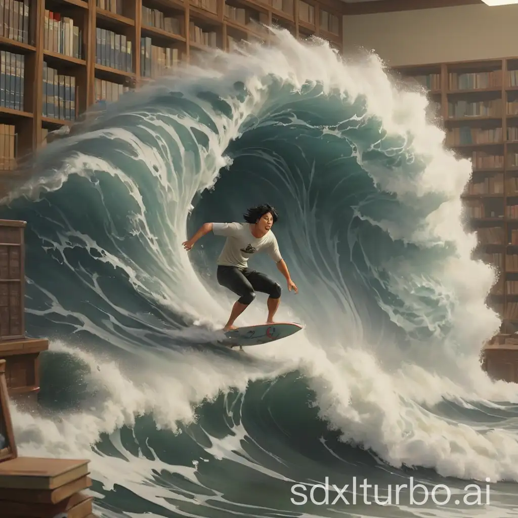 Library-Surfer-Riding-Waves-in-Spectacular-Scene