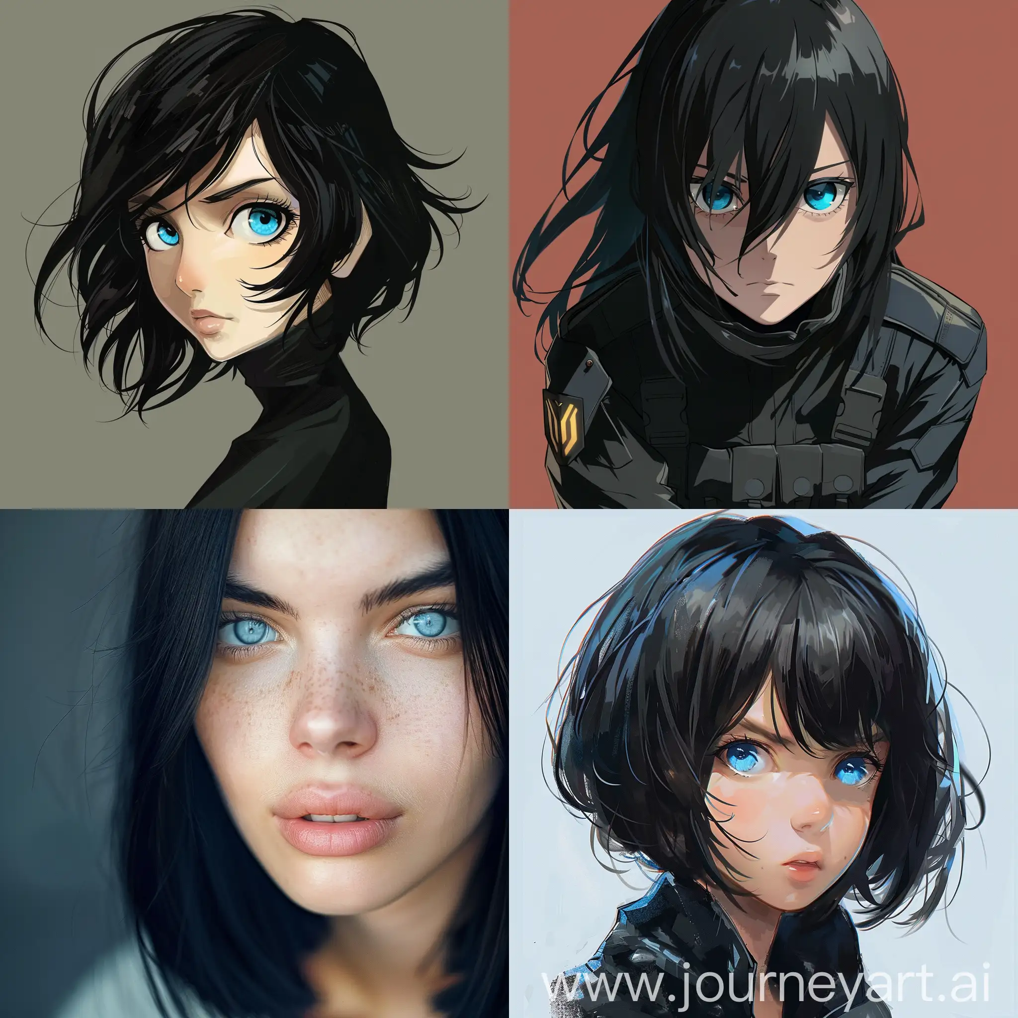 Adventurous-BlackHaired-Girl-Agent-with-Blue-Eyes