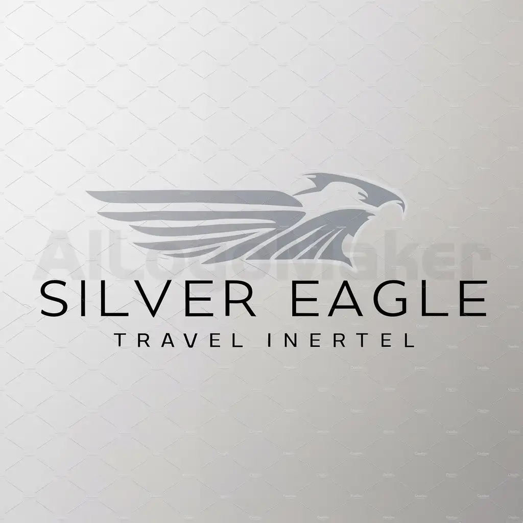 a logo design,with the text "Silver Eagle", main symbol:Kater,Minimalistic,be used in Travel industry,clear background