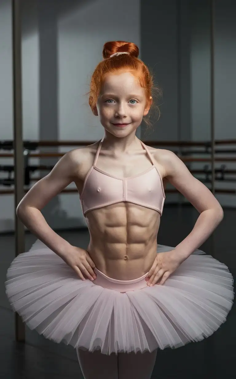 GingerHaired-8YearOld-Ballerina-Dancing-with-Muscular-Grace