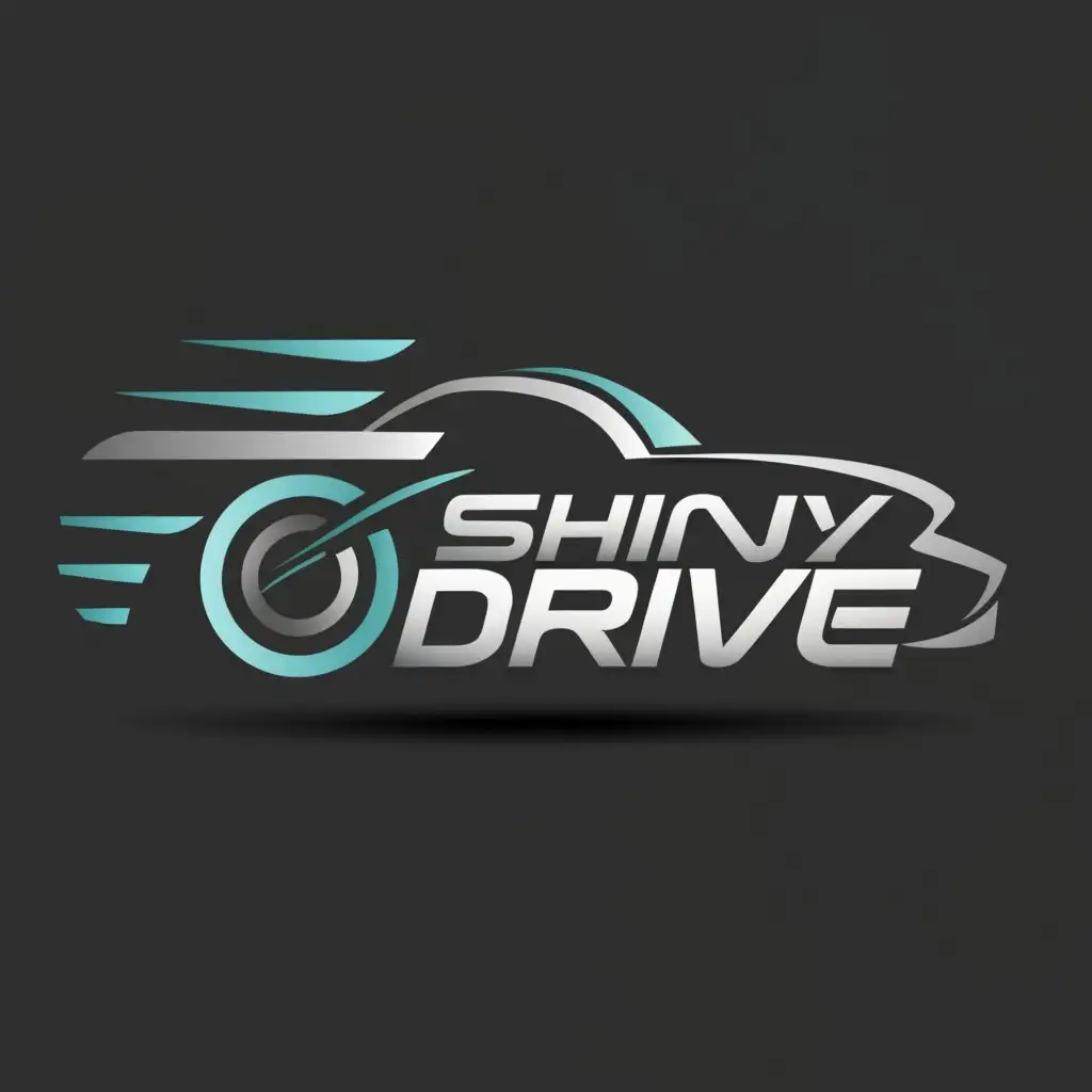 a logo design,with the text "SHINY DRIVE", main symbol:CAR,Moderate,be used in Automotive industry,clear background