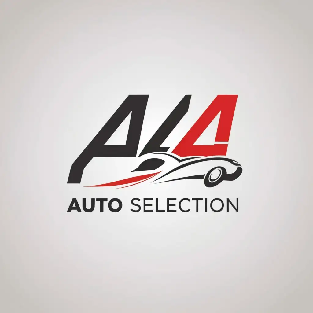 a logo design,with the text "Auto selection", main symbol:444,Moderate,be used in Automotive industry,clear background