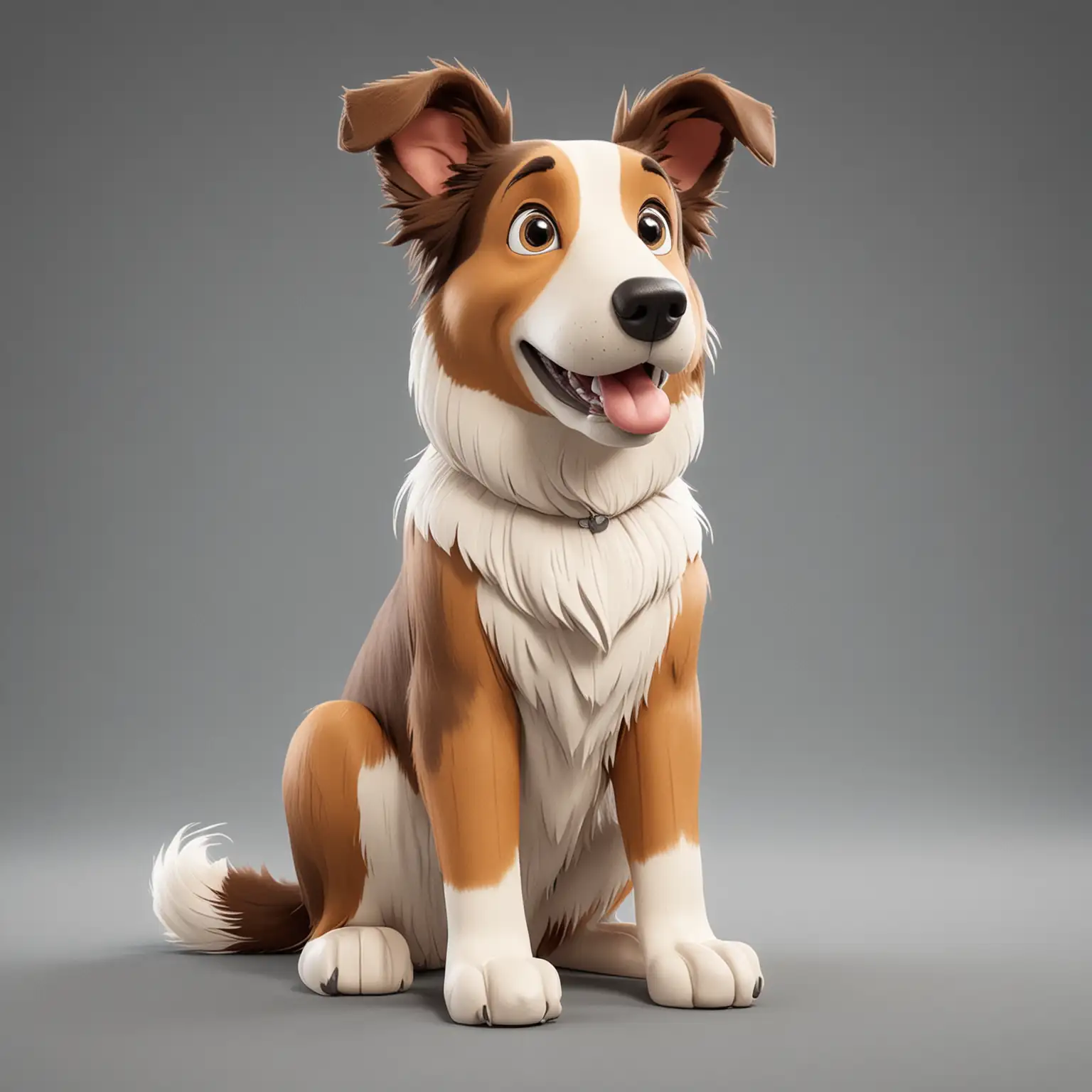 
Сделай Короткошёрстный колли собака
мультяшном стиле в сидячей позе - парода Датская дог

