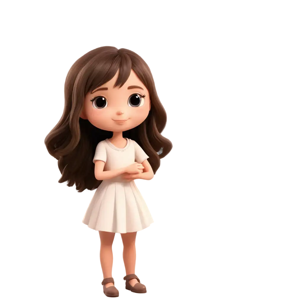 Adorable-Cartoon-Girl-PNG-Create-Delightful-Character-Illustrations