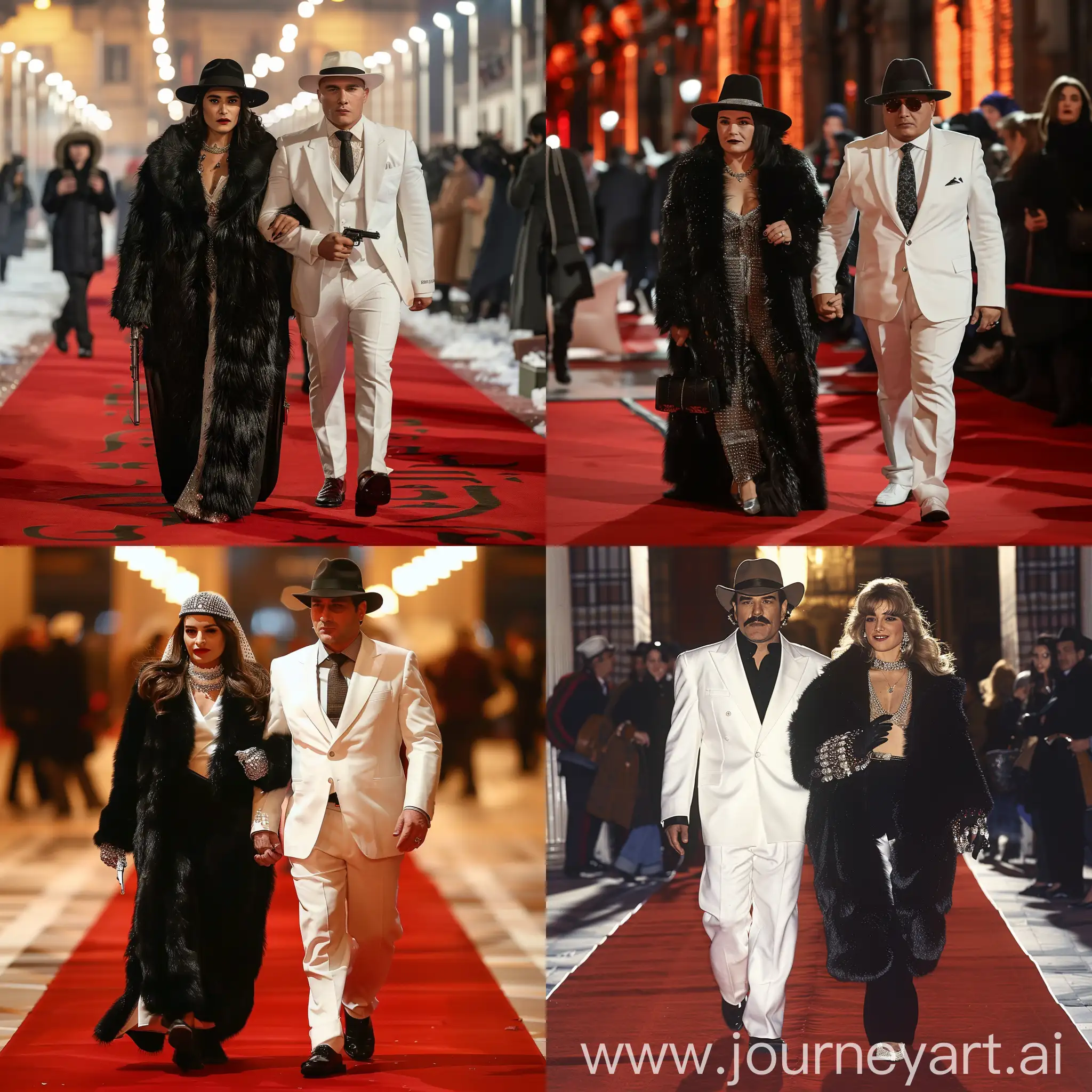 Turkish-Bonnie-and-Clyde-Mafia-Red-Carpet-Walk