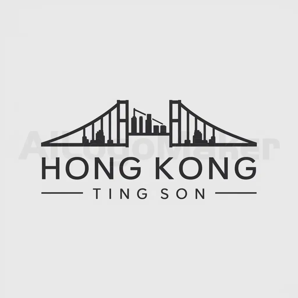 a logo design,with the text "HONG KONG TING SON", main symbol:HONG KONG TING SON,Moderate,be used in Construction industry,clear background