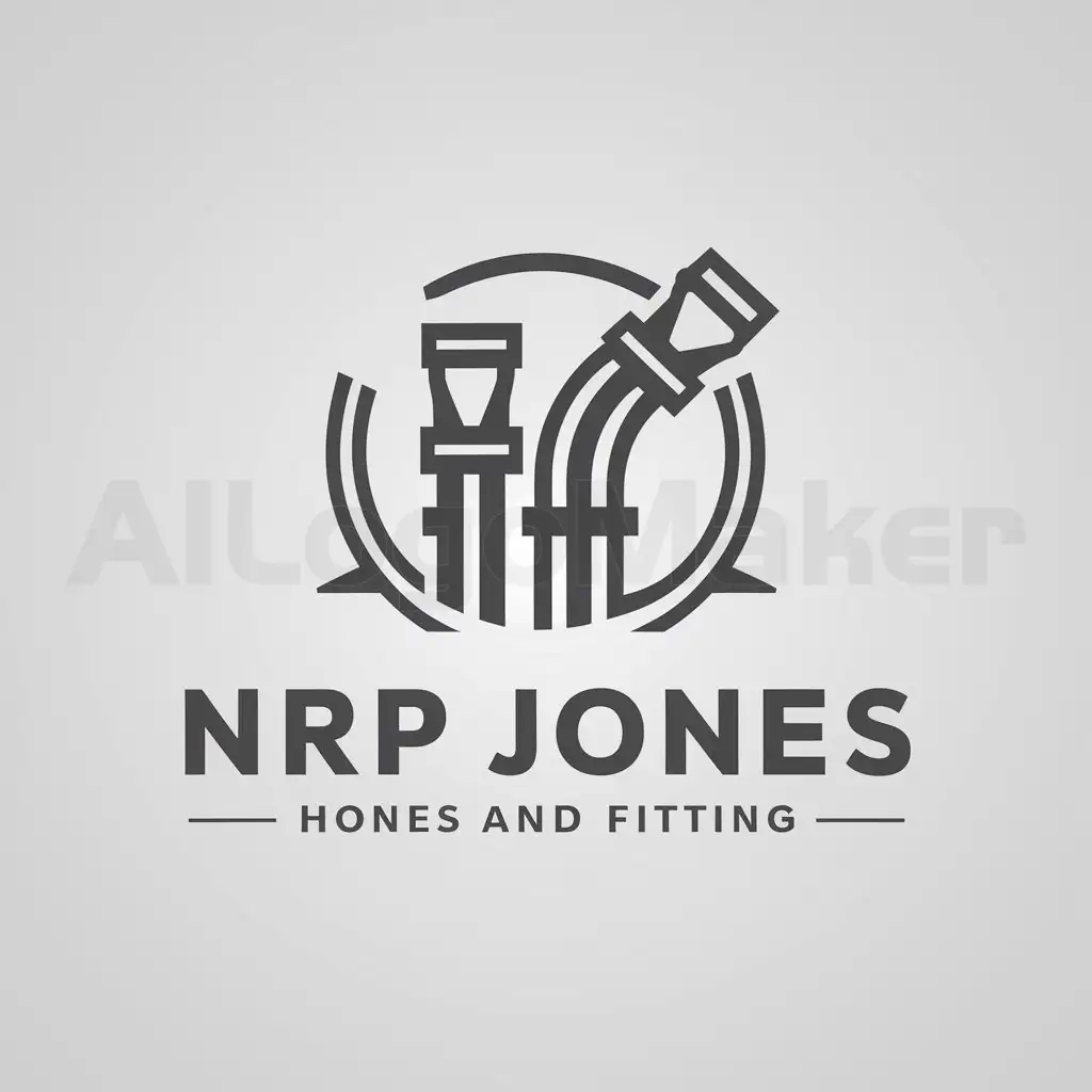 a logo design,with the text "NRP Jones", main symbol:Industrial hose and fittings,Moderate,be used in Manufacturing industry,clear background