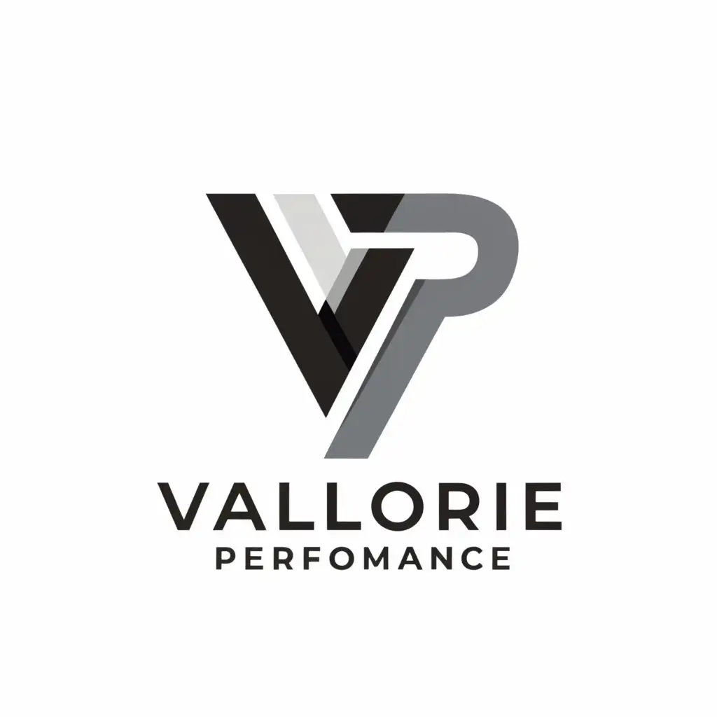 a logo design,with the text "Valorie Performance", main symbol:VP,Moderate,be used in Automotive industry,clear background