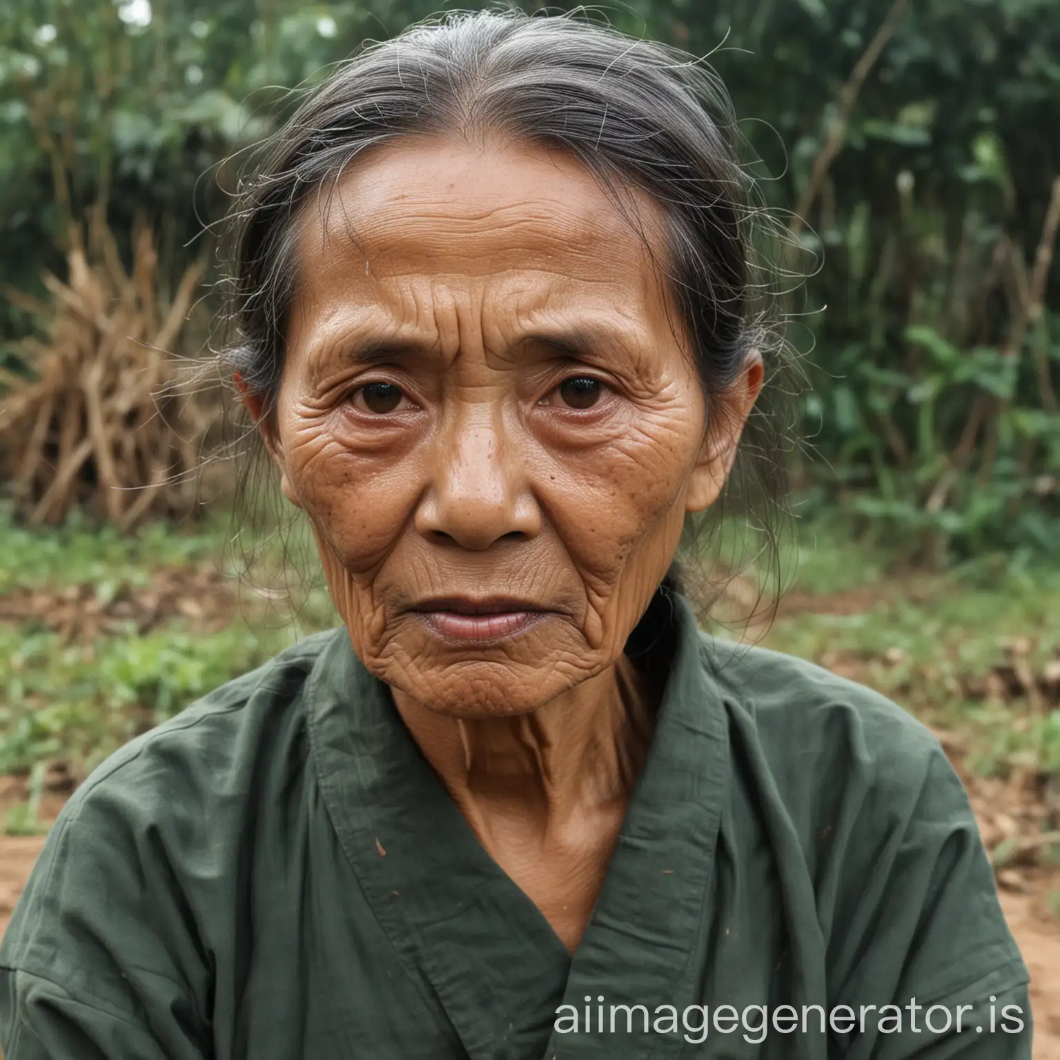 Cut Nyak Dien who is old and sick Leading resistance