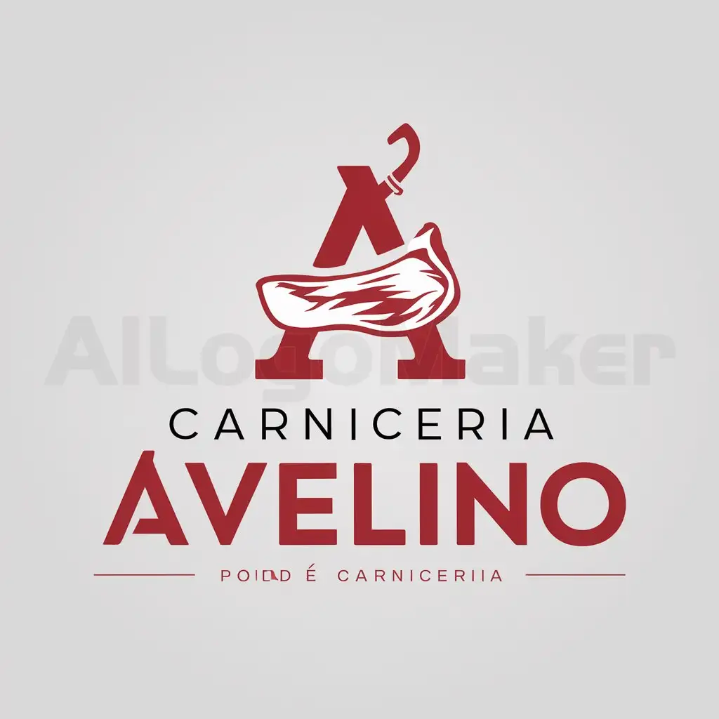 a logo design,with the text "carniceria avelino", main symbol:A,Moderate,be used in carniceria industry,clear background