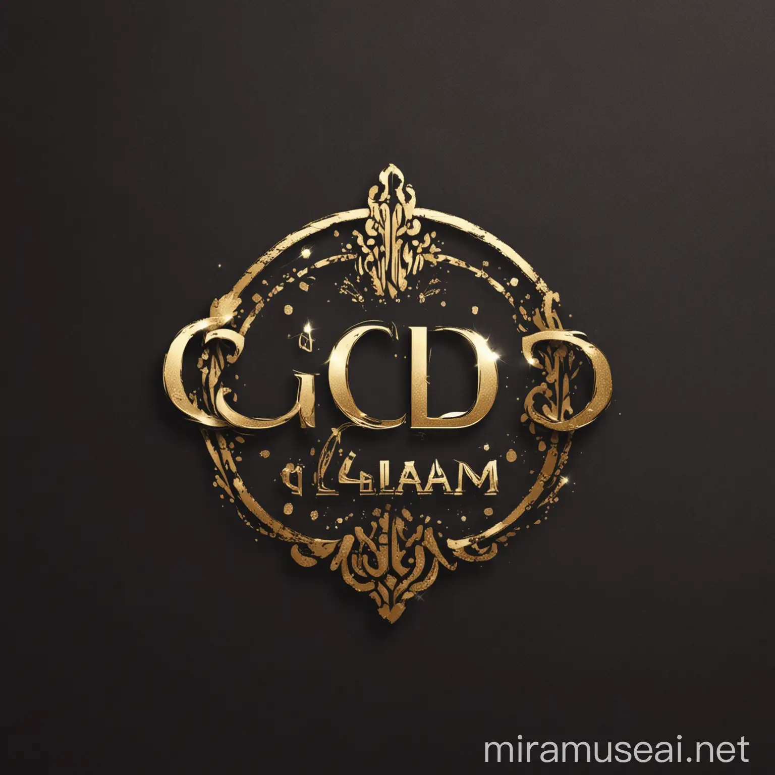 Luxurious Gold and Glam Logo Design