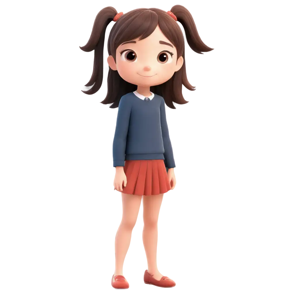 A Cute Girl Cartoon