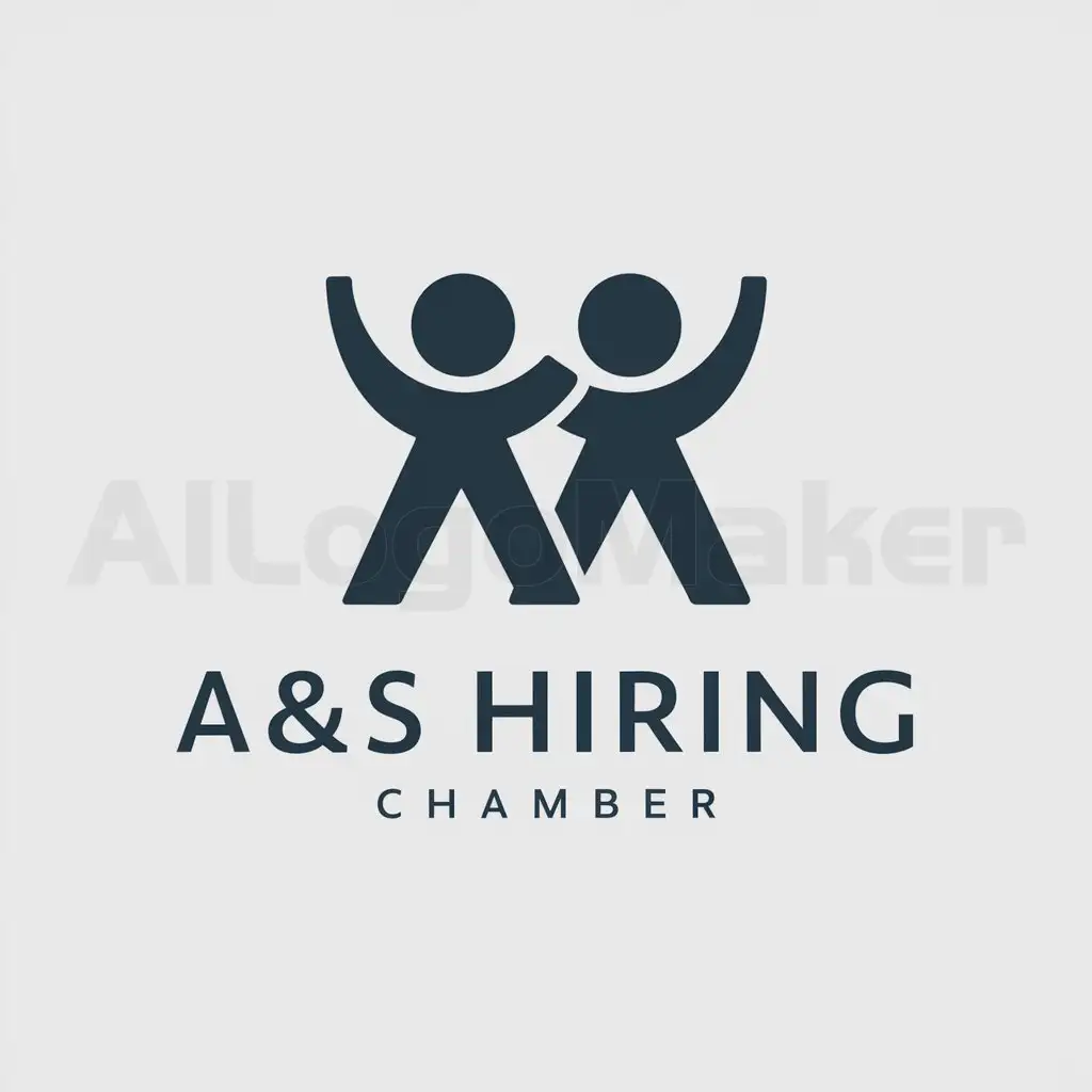 a logo design,with the text "A&S Hiring Chamber", main symbol:People logo,Moderate,be used in Others industry,clear background