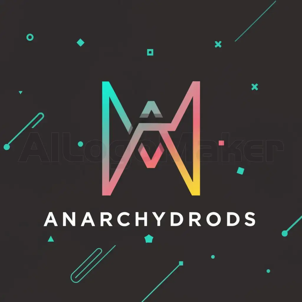 a logo design,with the text "AnarchyDroids", main symbol:Futuristic technological text,Moderate,be used in Technology industry,clear background