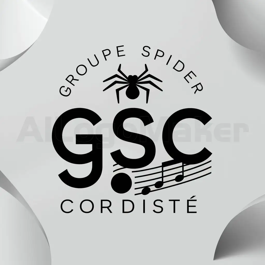 a logo design,with the text "groupe spider cordiste", main symbol:G S C,Moderate,be used in Cleaner industry,clear background