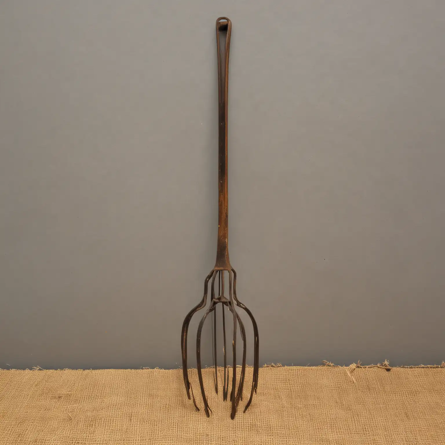 Early 19th Century Hay-Burning-Hay-fork in full lenght