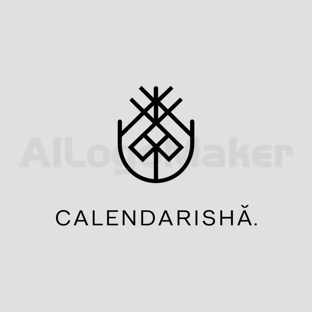 a logo design,with the text "Calendarisha", main symbol:mladenca,complex,be used in Home Family industry,clear background
