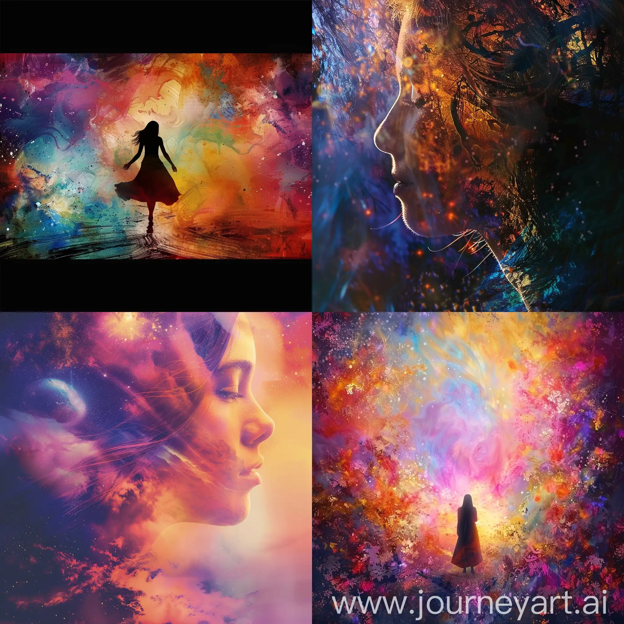 Woman, epic poster, vivid emotional serenity style 