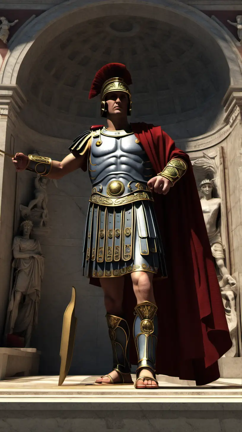 Magnificent Roman Empire Grand Colosseum and Triumphal Procession