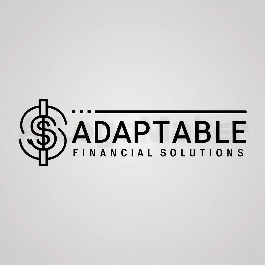 a logo design,with the text "Adaptable Financial Solutions", main symbol:Finance,Moderate,be used in  Others  industry,clear background
