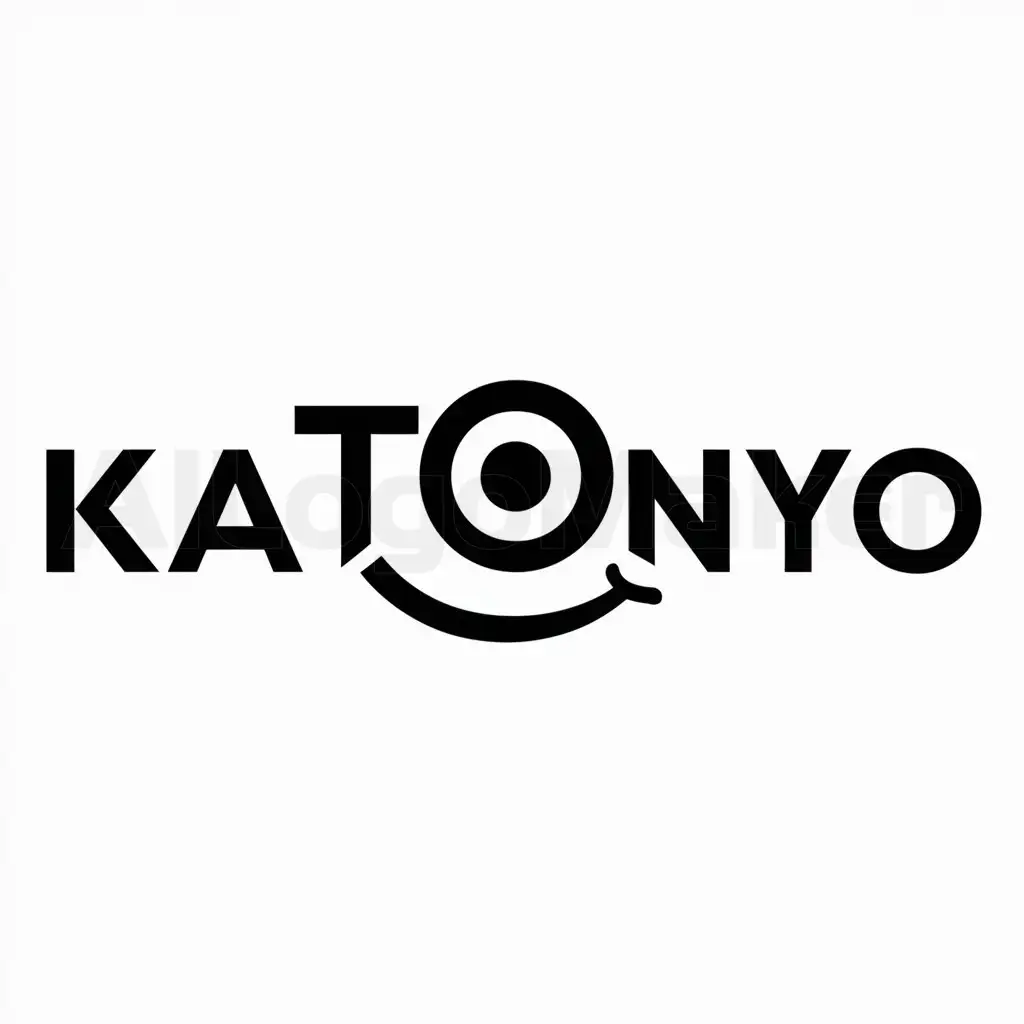 a logo design,with the text "KATONYO", main symbol:smile,Moderate,be used in Entertainment industry,clear background