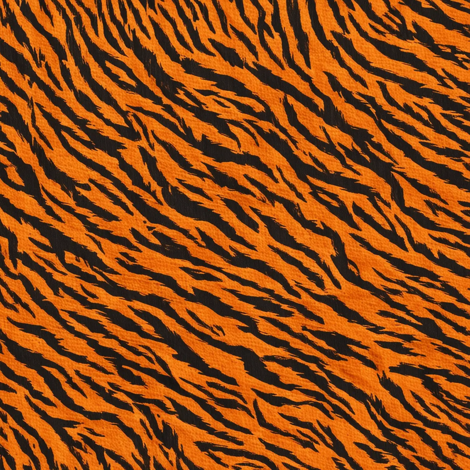 Repetitive Orange Tiger Stripes Pattern for Fabric Printing