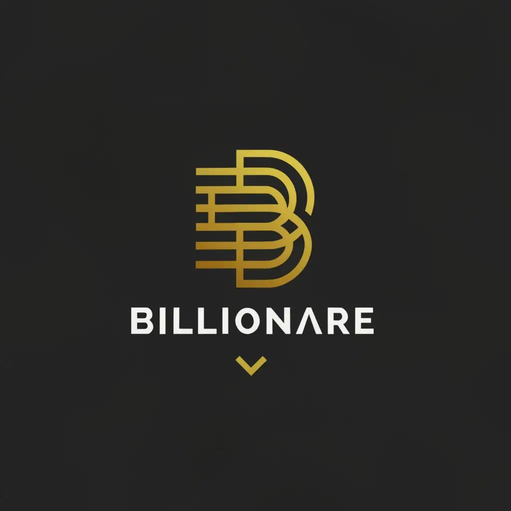a logo design,with the text "BILLIONARE", main symbol:MONEY,Moderate,be used in Others industry,clear background