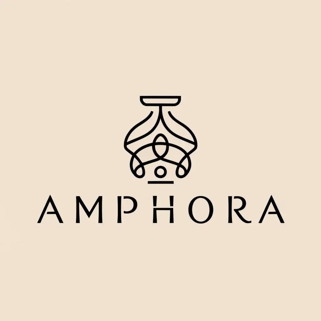 a logo design,with the text "AMPHORA", main symbol:amphora vase,Moderate,be used in Beauty Spa industry,clear background