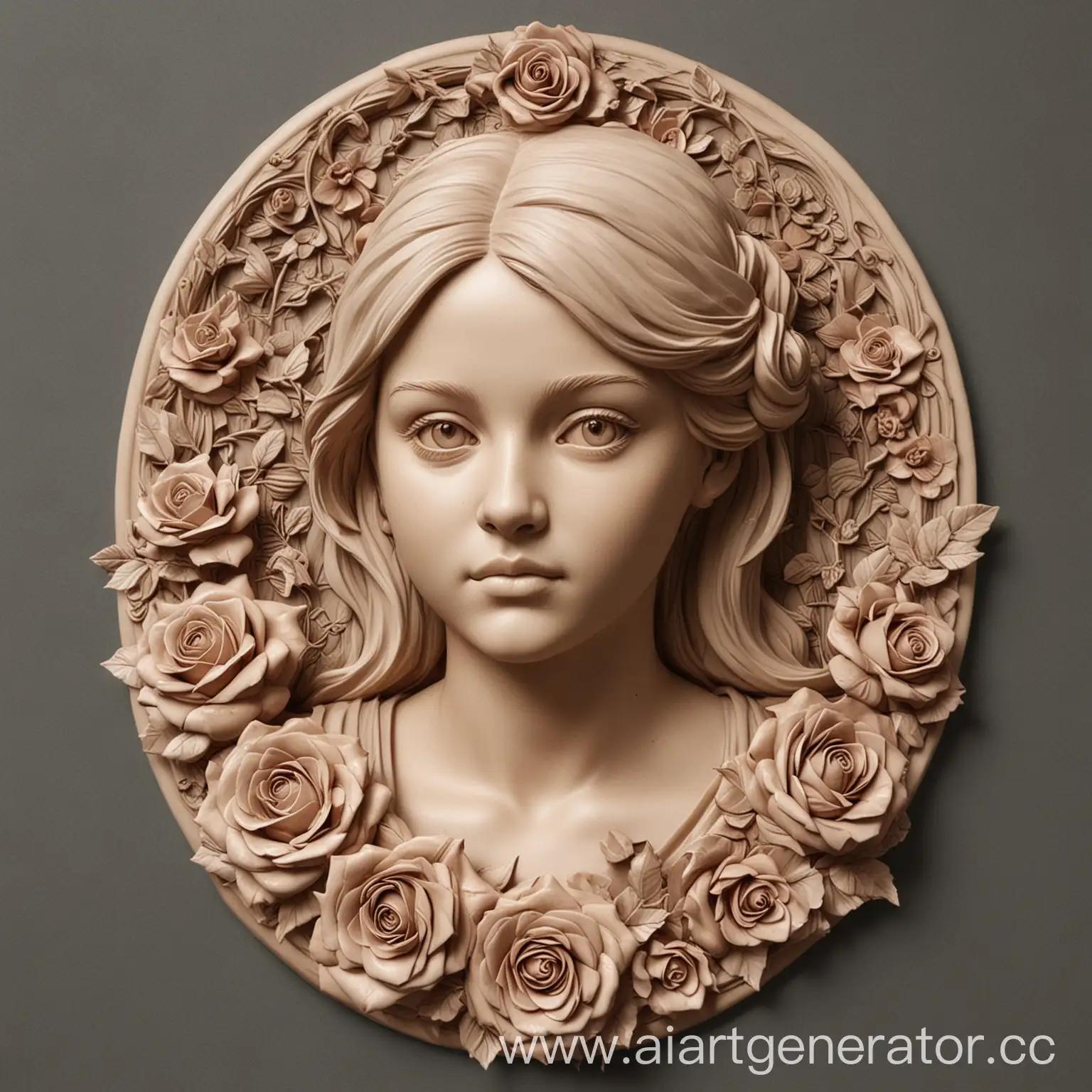 Girl-Crafting-Patterned-Rose-Ornaments-for-Monument