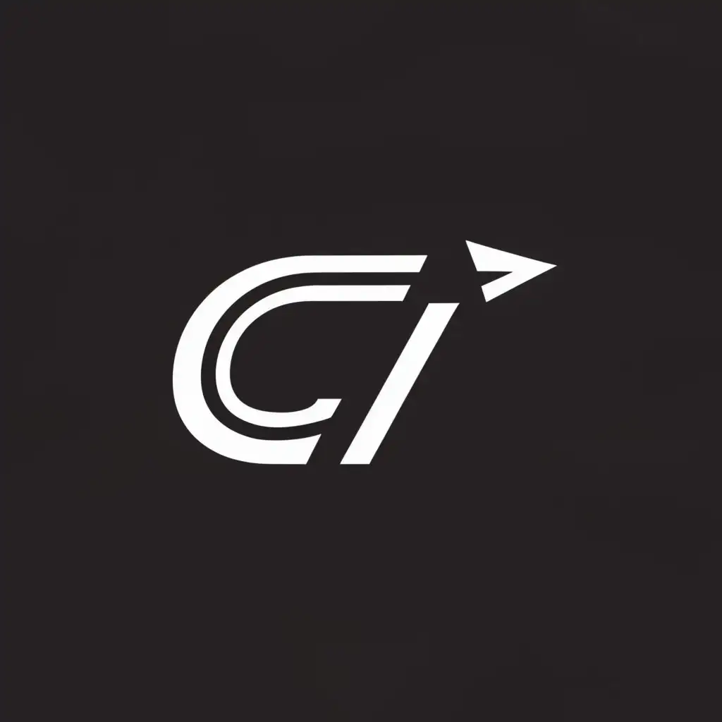 a logo design,with the text "CI", main symbol:speed up,Minimalistic,be used in Retail industry,clear background