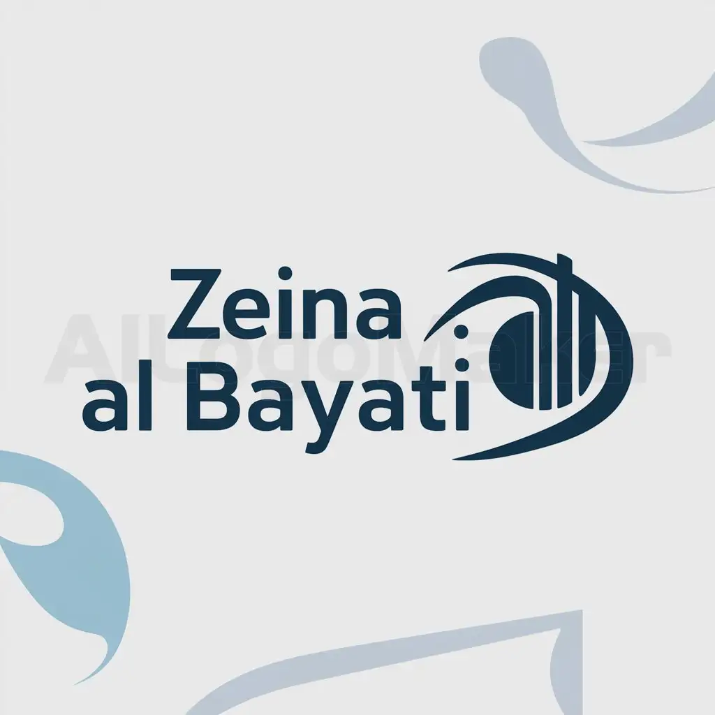a logo design,with the text "Zeina Al Bayati", main symbol:(If the input is not English, please translate the input into English) Beauty of Bayati,Moderate,be used in Education industry,clear background