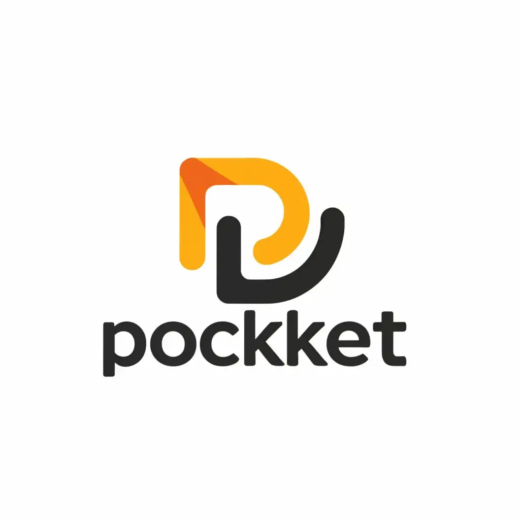 a logo design,with the text "Pocket", main symbol:Application,Minimalistic,clear background