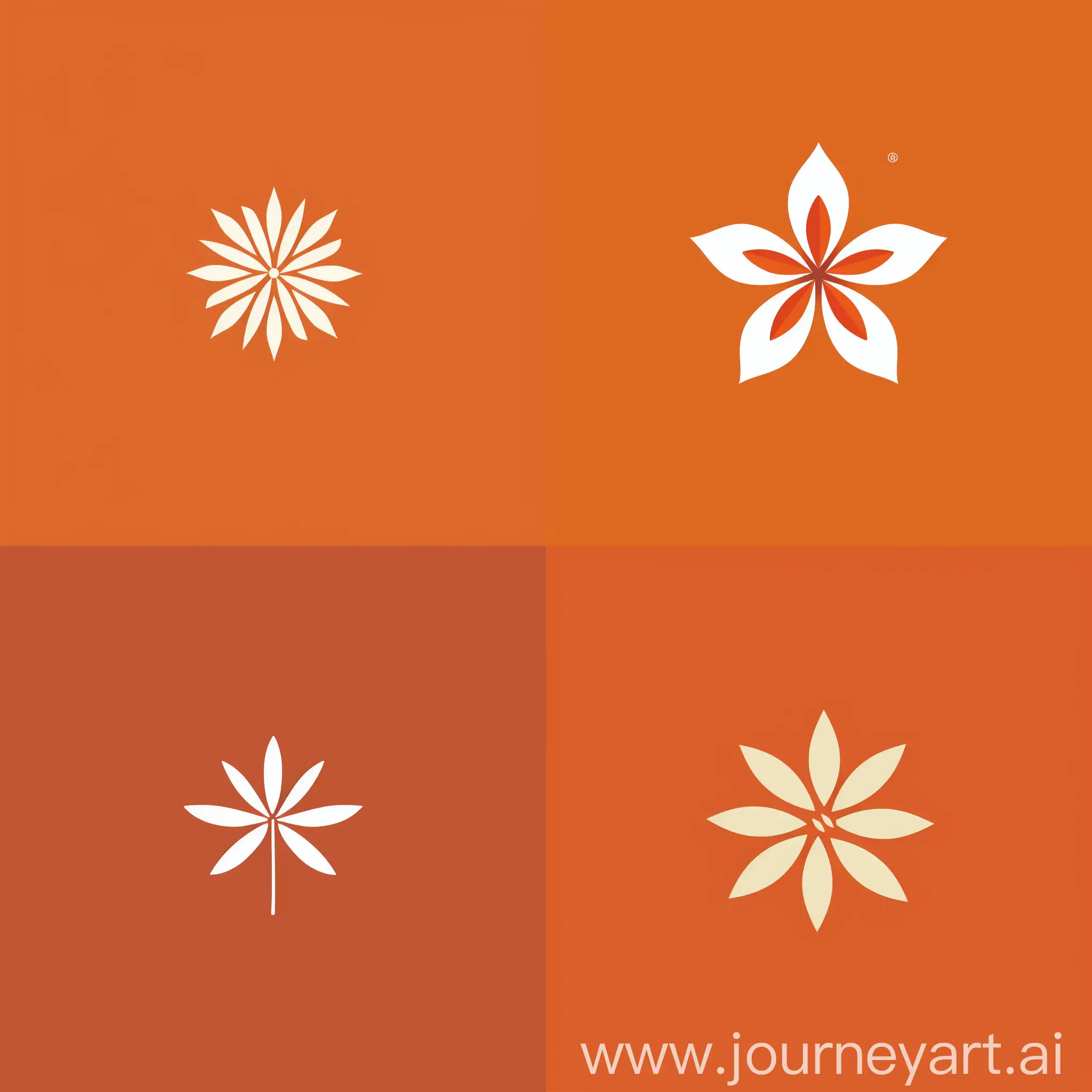 Minimalistic-Logo-Design-for-Edelweiss-Stationery-Store-on-Persimmon-Bedspread-Background